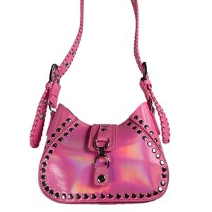 Metallic Pink Studded Y2K Urban Outfitters Shoulder Bag